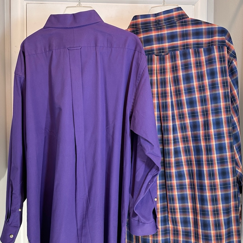 NWT Pair Roundtree & Yorke Long Sleeve Shirt XXL - Picture 6 of 9